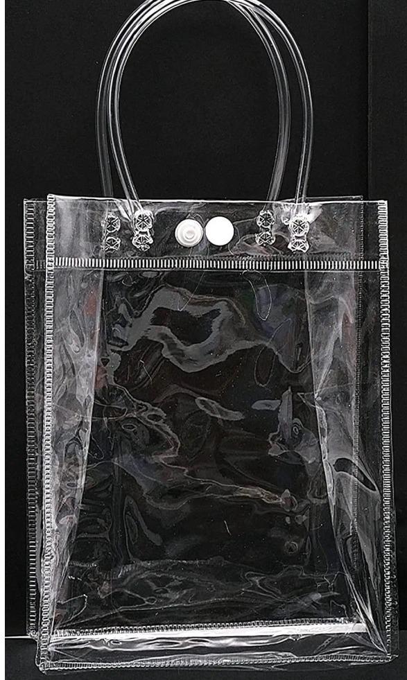 25pcs Transparent Shopping Tote
