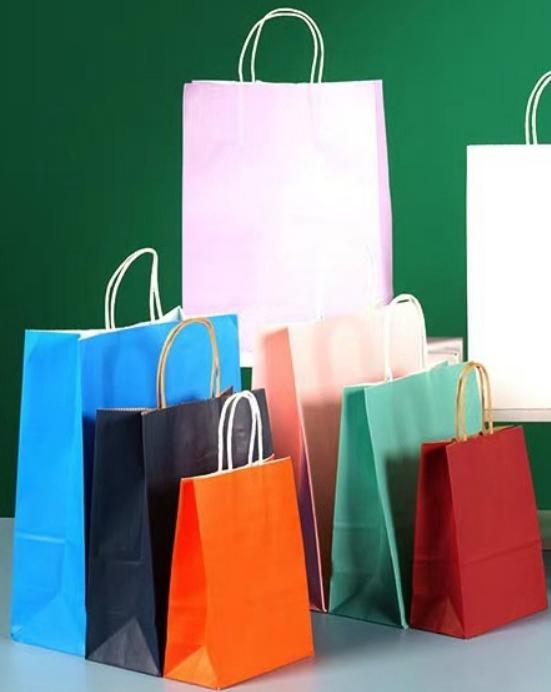 20pcs Kraft Paper Shopping Bags